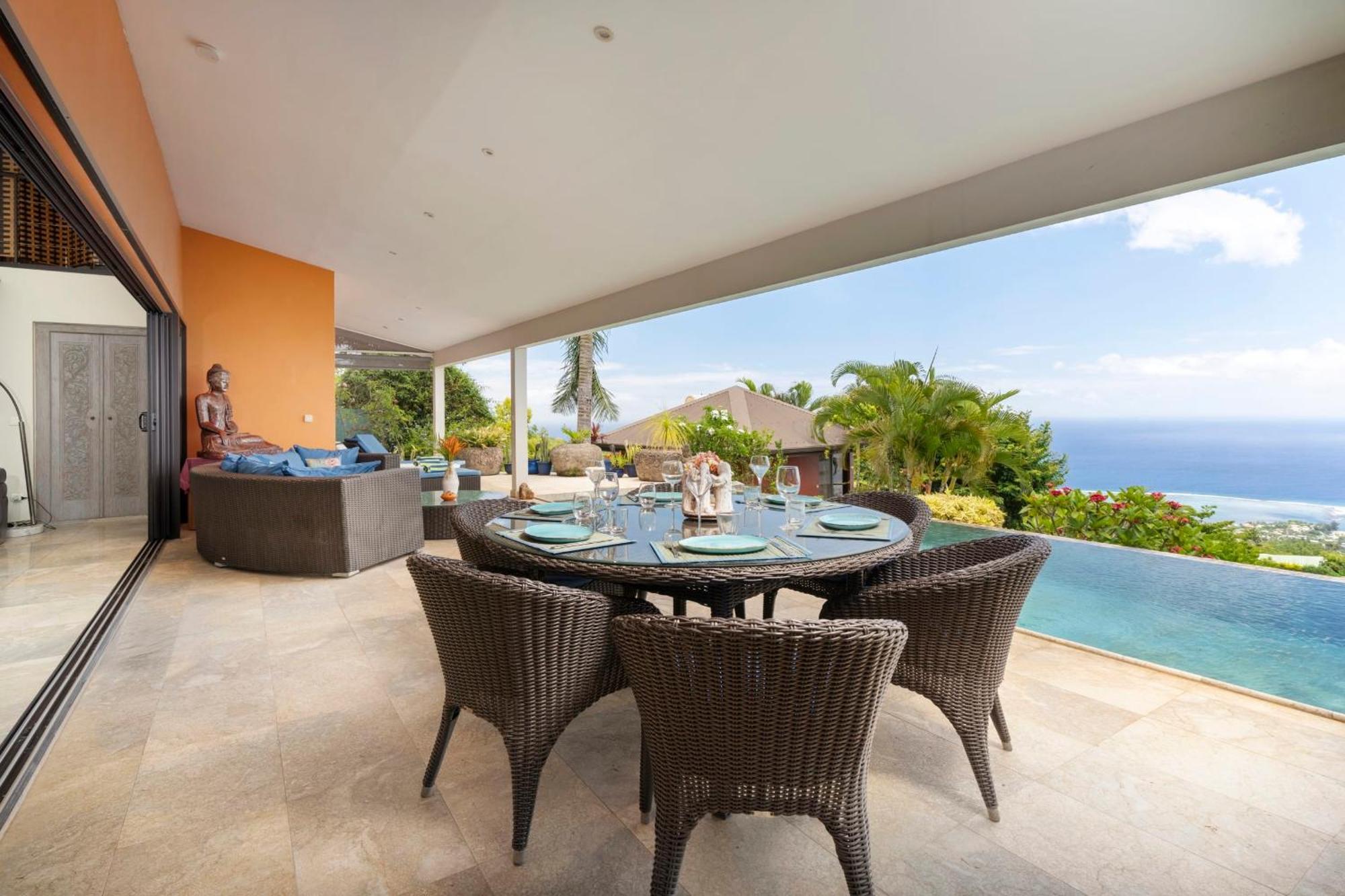 Magnifique Villa Vue Mer Exceptionnelle - Ireina Punaauia  Bagian luar foto