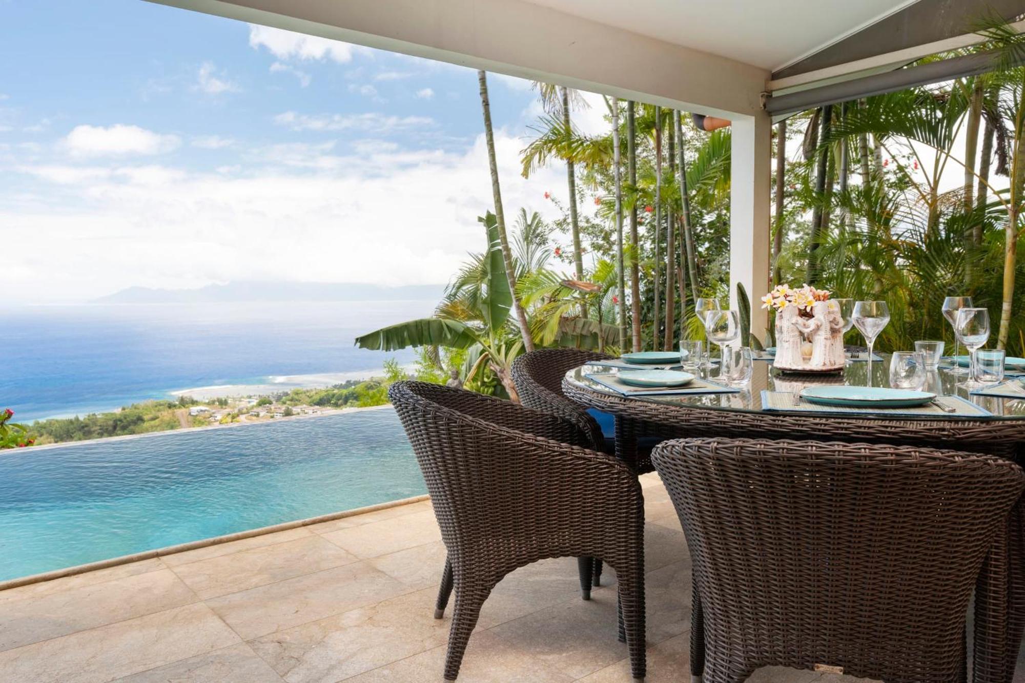 Magnifique Villa Vue Mer Exceptionnelle - Ireina Punaauia  Bagian luar foto